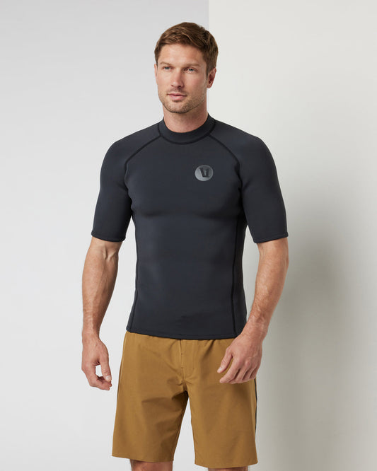 Short Sleeve Yulex Wetsuit Top Washed Black - Vuori
