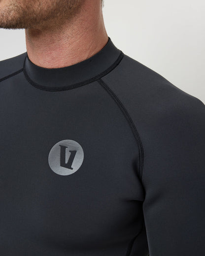 Short Sleeve Yulex Wetsuit Top Washed Black - Vuori