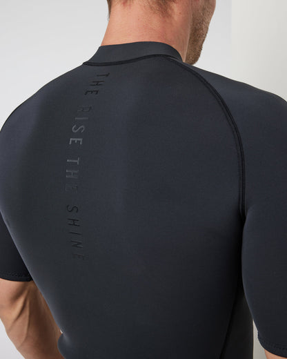 Short Sleeve Yulex Wetsuit Top Washed Black - Vuori