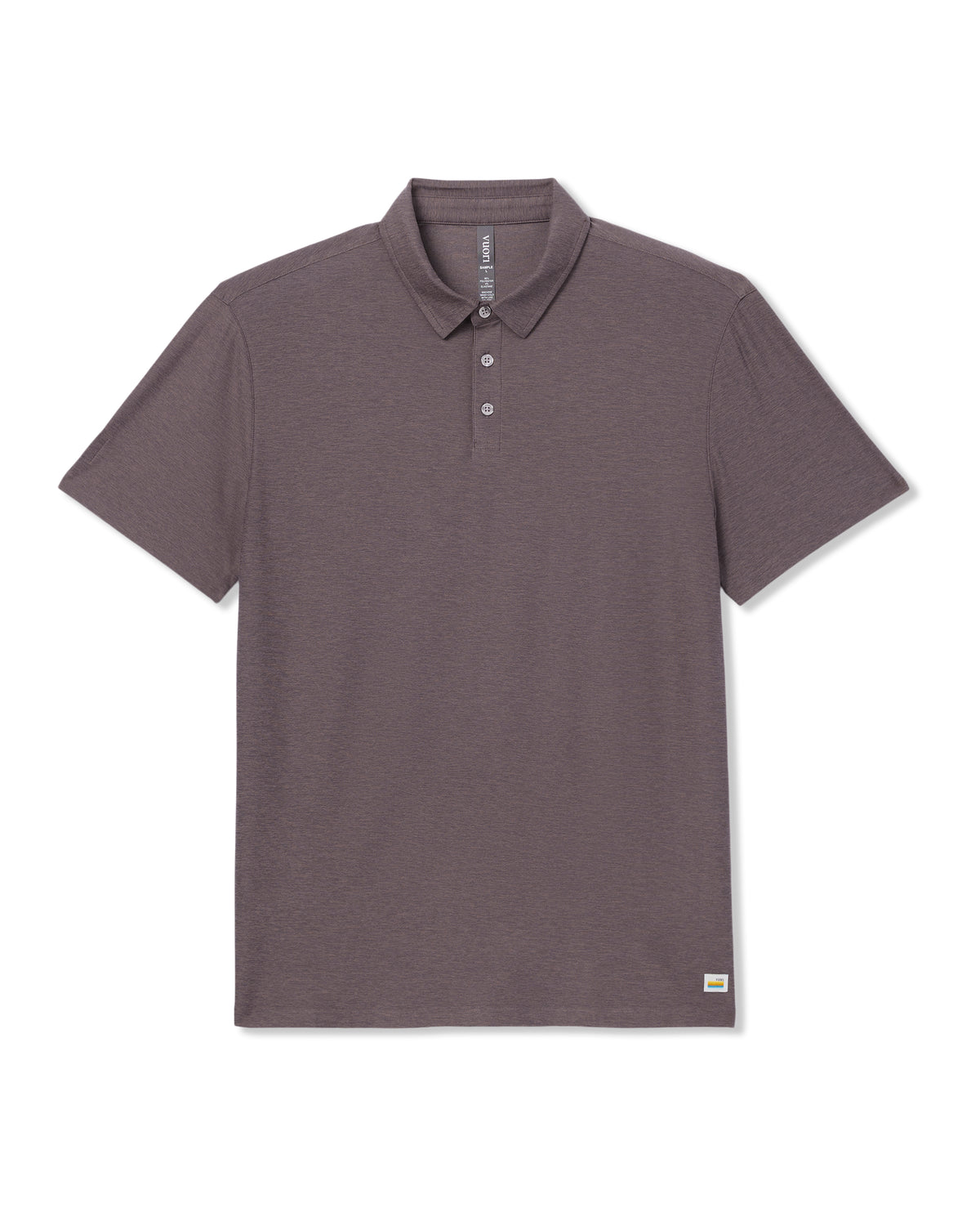 Strato Tech Polo Men's Huckleberry Heather Polo Shirt - Vuori