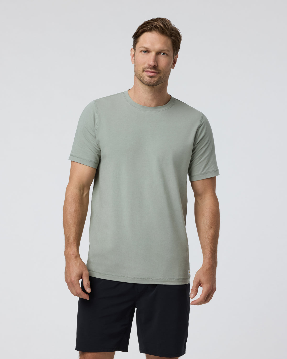 Tuvalu Tee Agave Green Cotton T-Shirt - Vuori