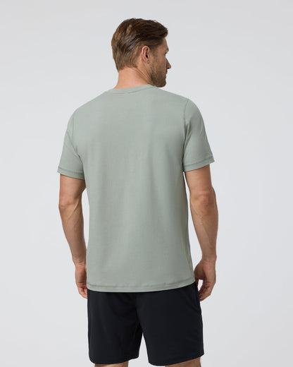 Tuvalu Tee Agave Green Cotton T-Shirt - Vuori