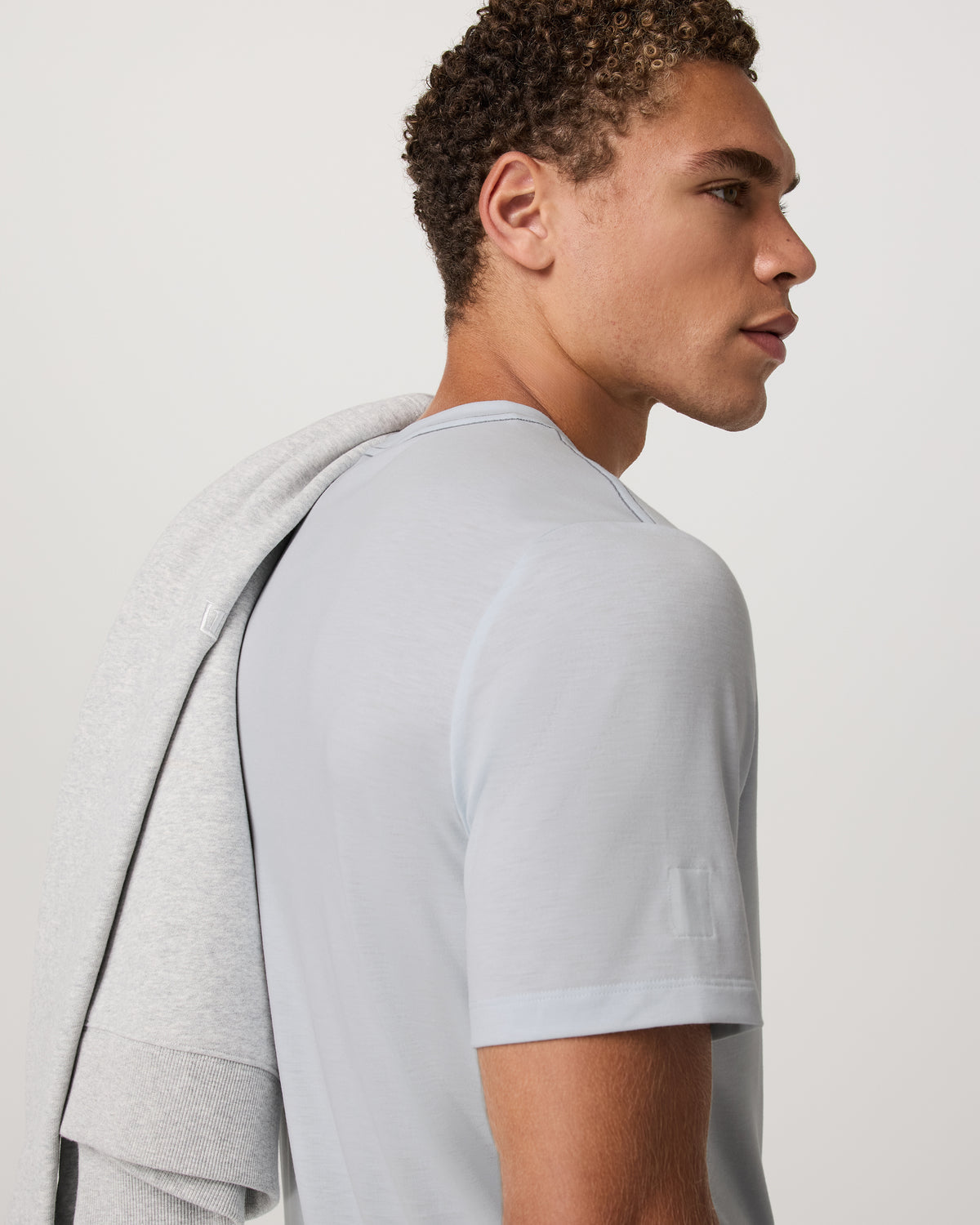 Current Tech Tee Men's Performance Shirt in Light Mist - Vuori