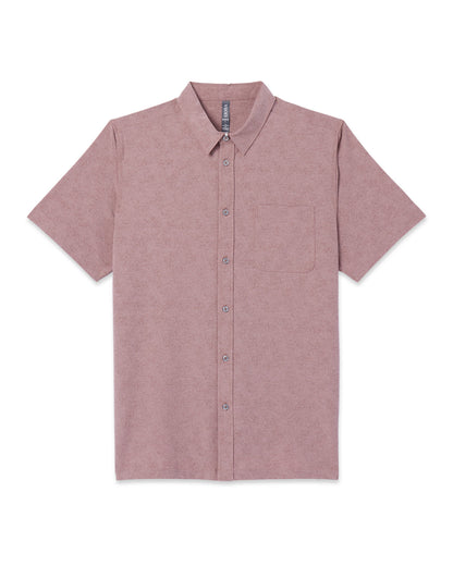 Short Sleeve Bridge Button Down Zion Rose Water Lily - Vuori