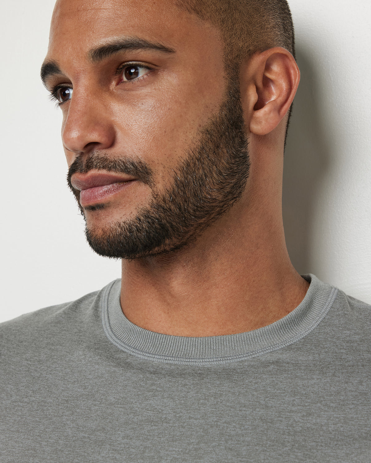 Short Sleeve Ponto Performance Tee Driftwood Heather - Vuori