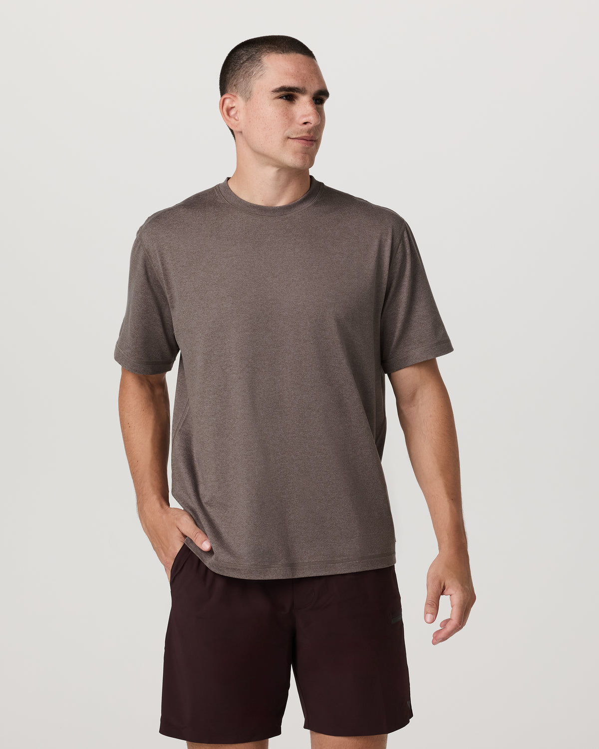 Men's Short Sleeve Ponto Tee - Relaxed Huckleberry - Vuori