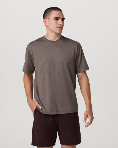 Men's Short Sleeve Ponto Tee - Relaxed Huckleberry - Vuori