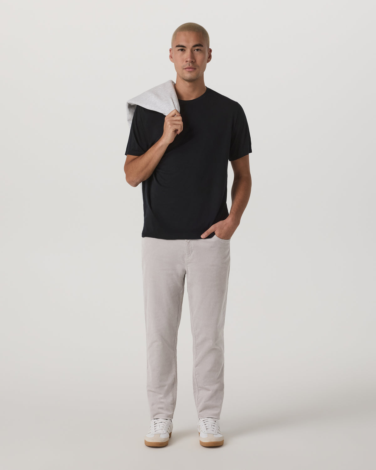 Short Sleeve Merino Wool Tee Men's Black Knit Shirt - Vuori