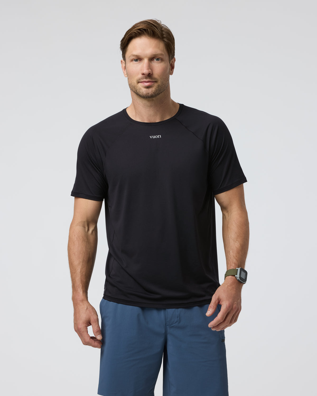 Short Sleeve Precept Tech Tee Black - Vuori