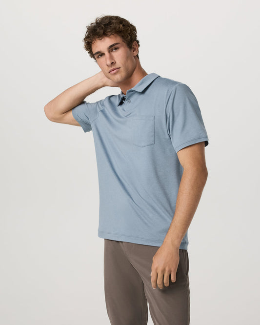 Men's Short Sleeve Ponto Performance Polo Flint Heather - Vuori