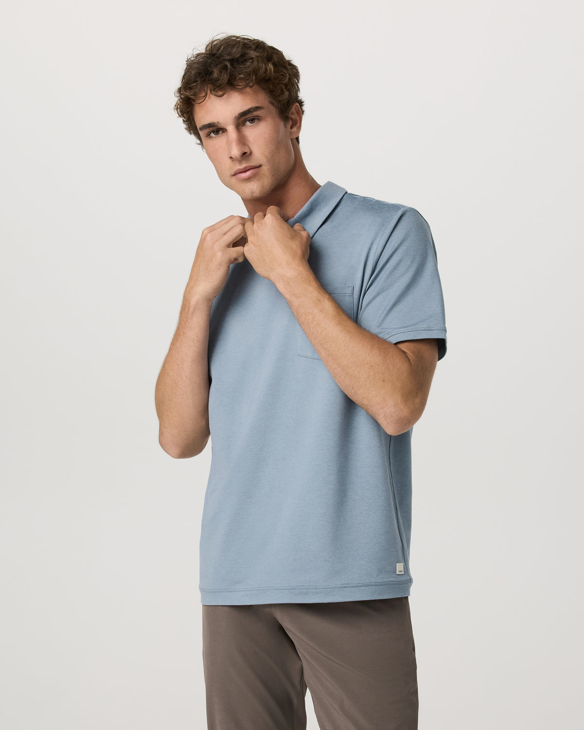 Men's Short Sleeve Ponto Performance Polo Flint Heather - Vuori