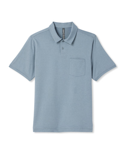 Men's Short Sleeve Ponto Performance Polo Flint Heather - Vuori