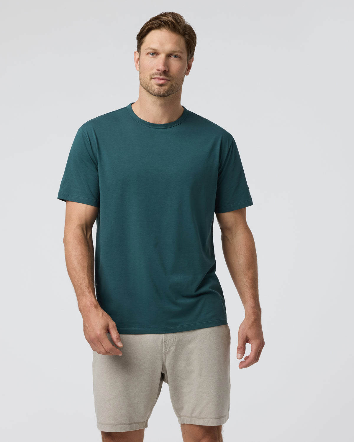 Short Sleeve Feather Tee - Relaxed Fit Deep Sea - Vuori