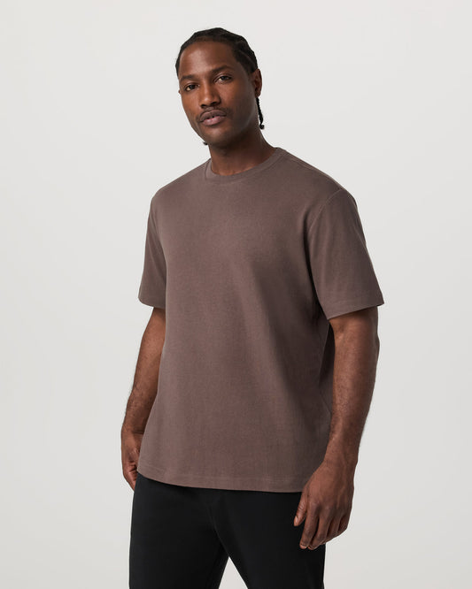 Men's Short Sleeve Heavyweight Cotton Tee Huckleberry - Vuori