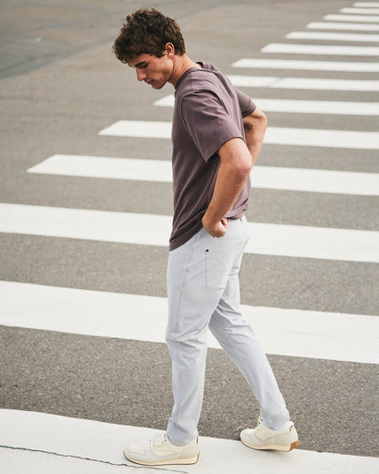 Men's Short Sleeve Heavyweight Cotton Tee Huckleberry - Vuori
