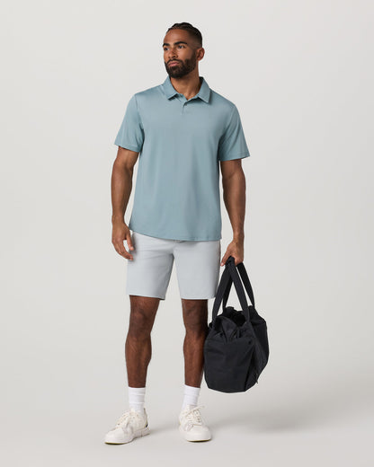 Short Sleeve Viewpoint Polo 2.0 Men's Mist Polo Shirt - Vuori