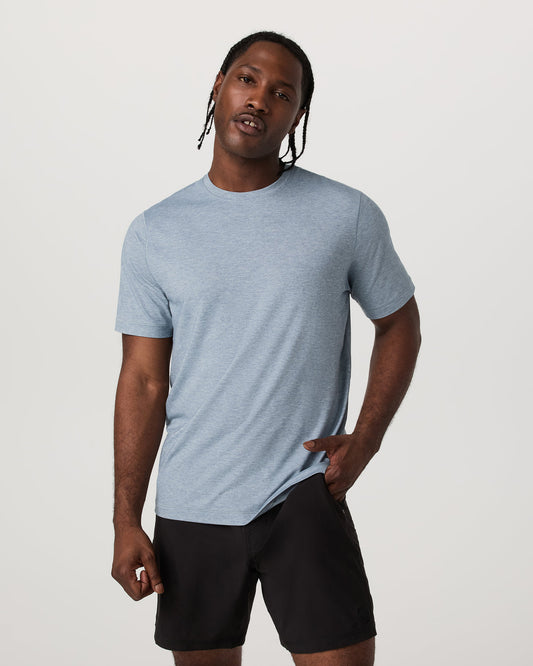 Short Sleeve Everyday Tee Men's Sea Glass Heather Tee - Vuori