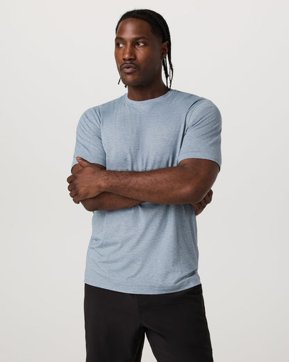 Short Sleeve Everyday Tee Men's Sea Glass Heather Tee - Vuori