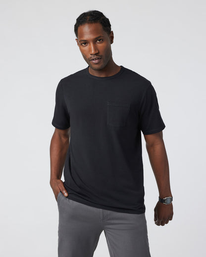 Men's Feather Pocket Tee Black Short-Sleeve Tee - Vuori