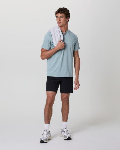 Short Sleeve Viewpoint Henley Mist - Vuori
