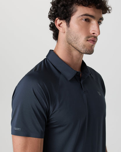 Short Sleeve Viewpoint Polo Navy - Vuori