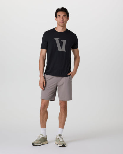 V1 Logo Tee Men's Black Graphic Tee - Vuori