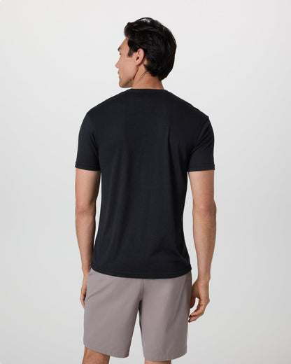 V1 Logo Tee Men's Black Graphic Tee - Vuori