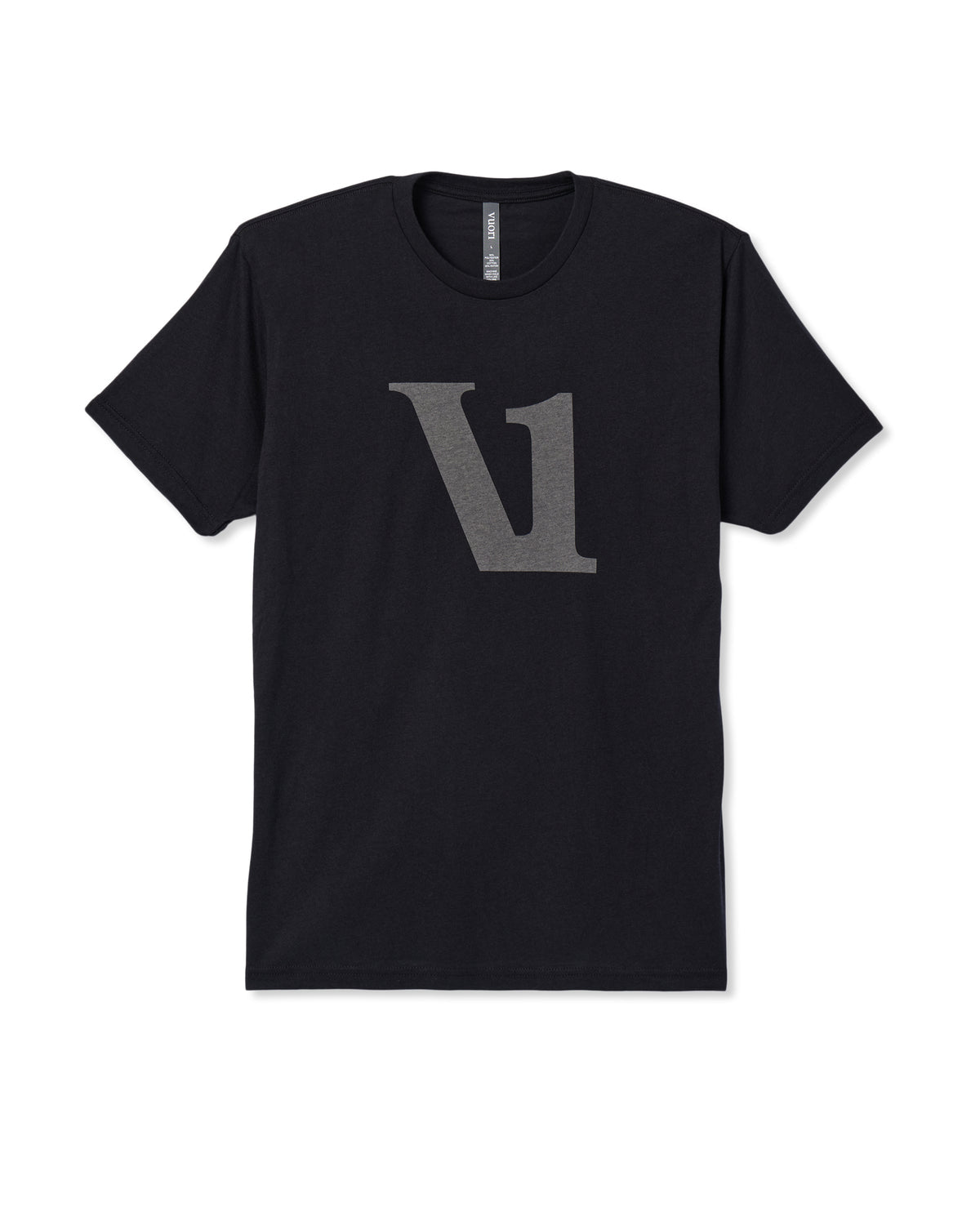 V1 Logo Tee Men's Black Graphic Tee - Vuori
