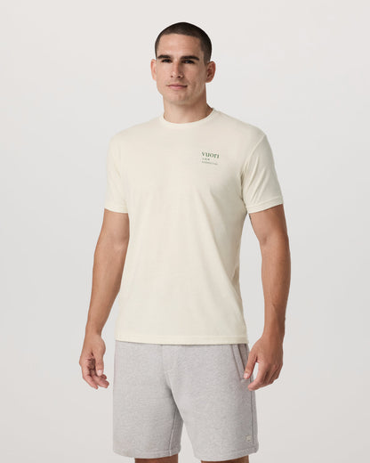 Vortex Tee Men's Natural Performance T-Shirt - Vuori
