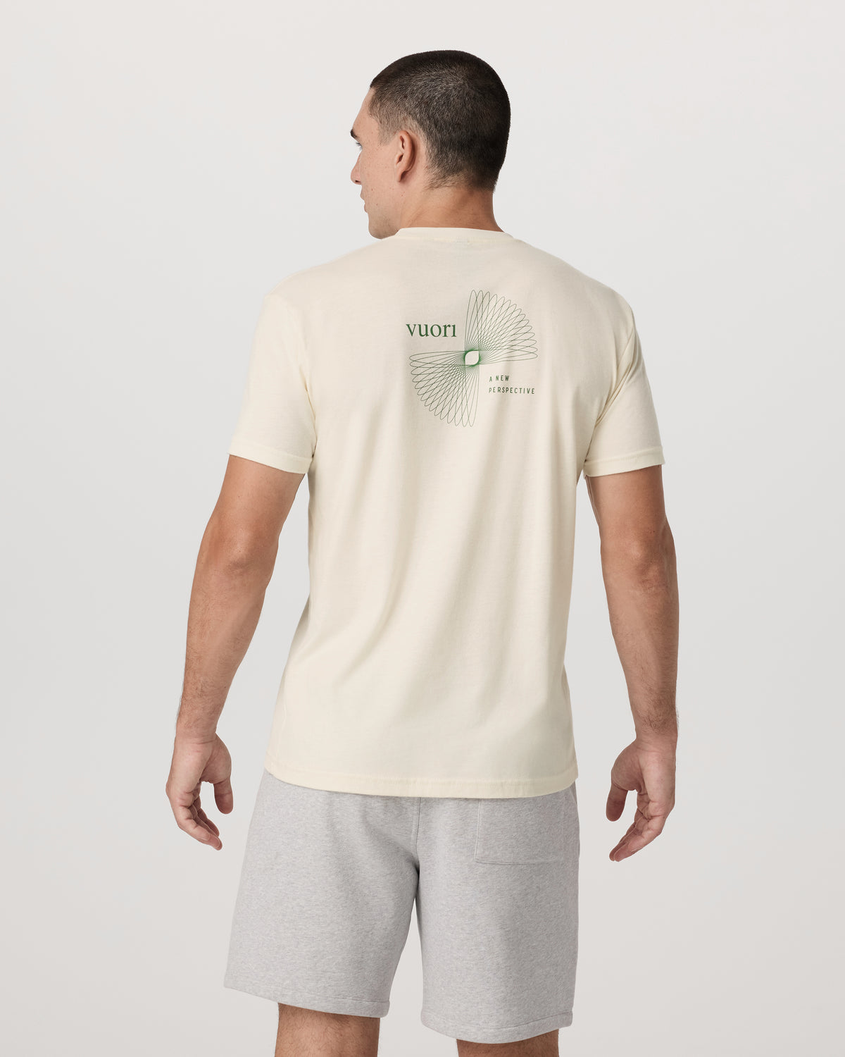 Vortex Tee Men's Natural Performance T-Shirt - Vuori