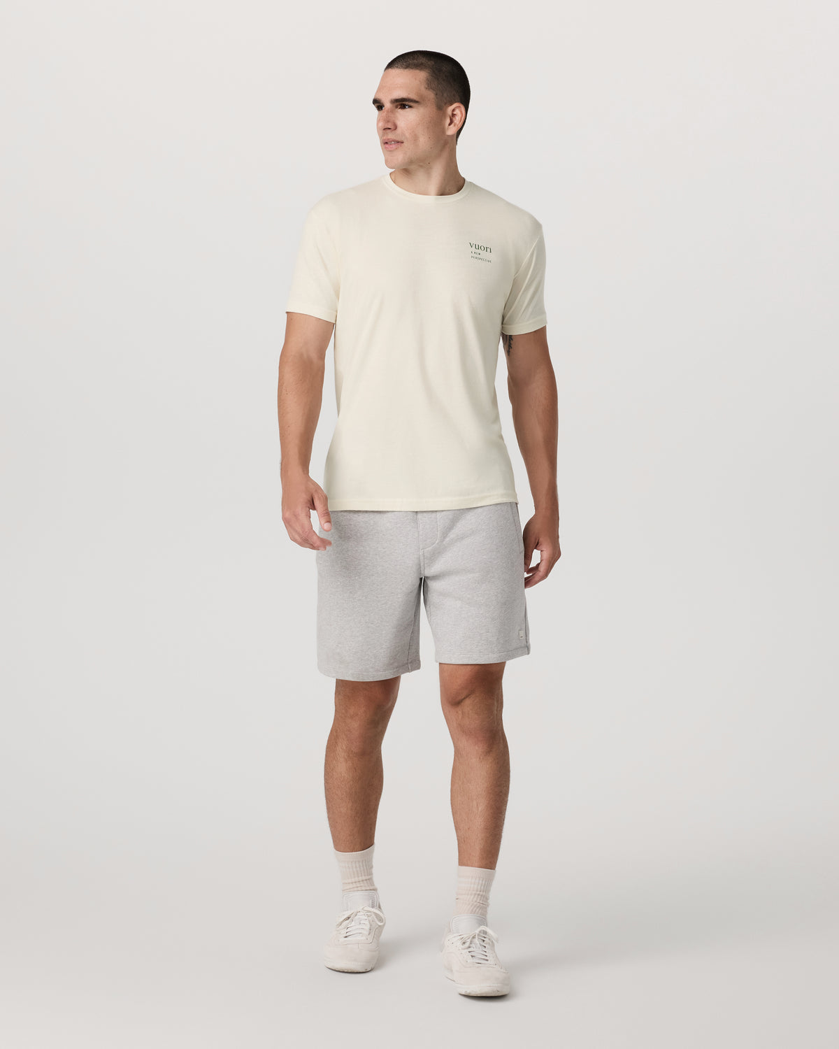 Vortex Tee Men's Natural Performance T-Shirt - Vuori