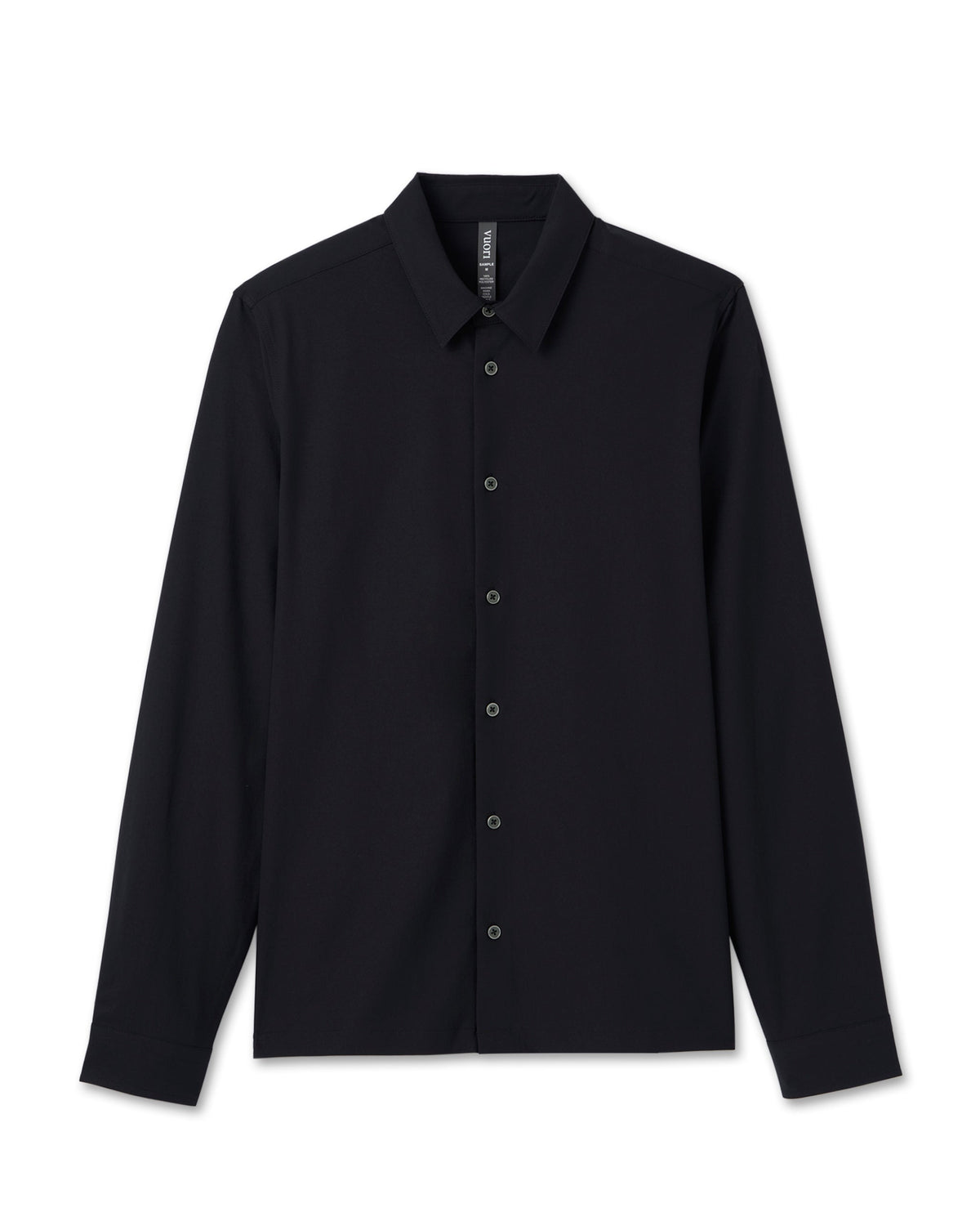 Long Sleeve Manhattan Button Down Men's Black Shirt - Vuori