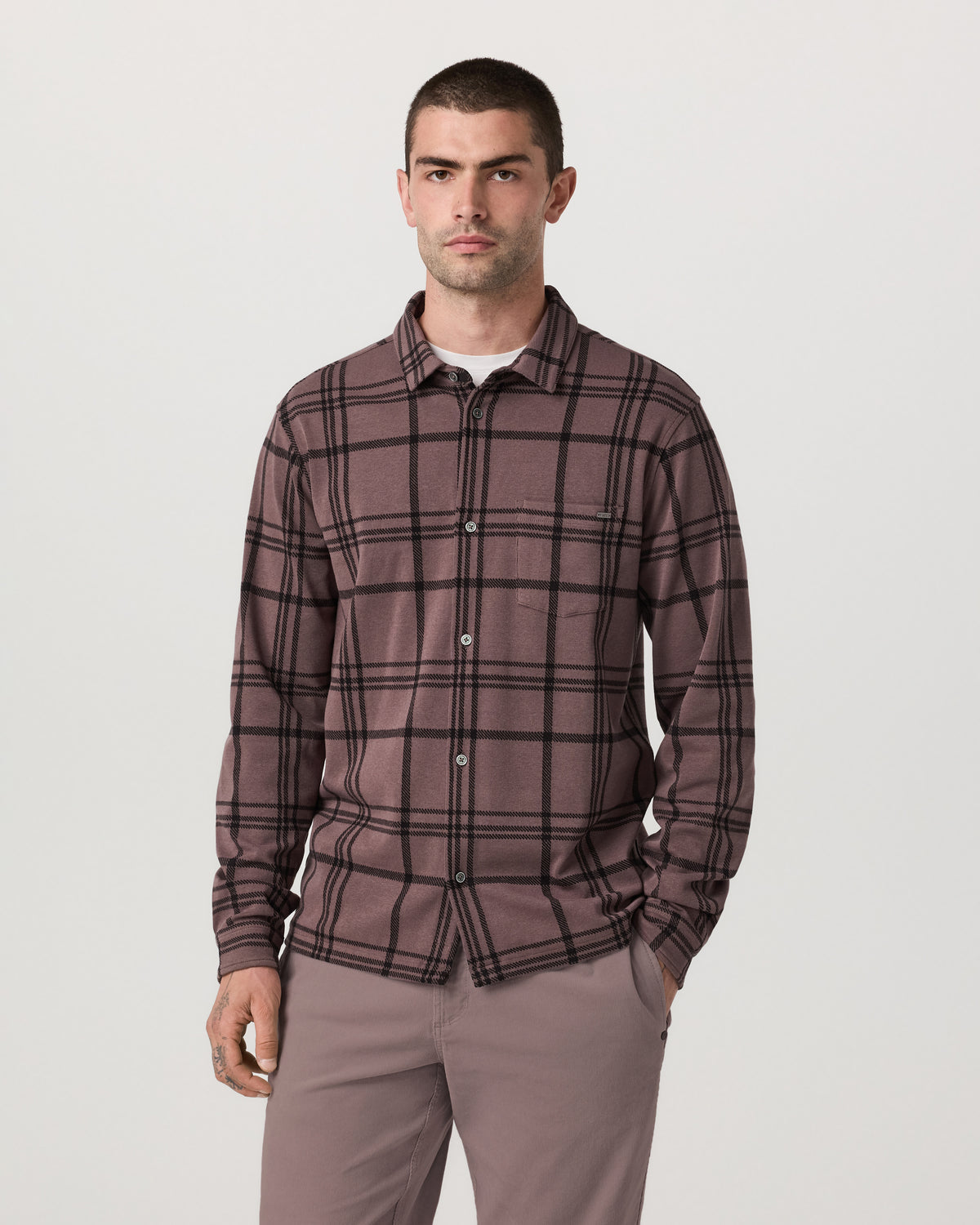 Seaview Plaid Button Down Shirt Men's Huckleberry Shirt - Vuori