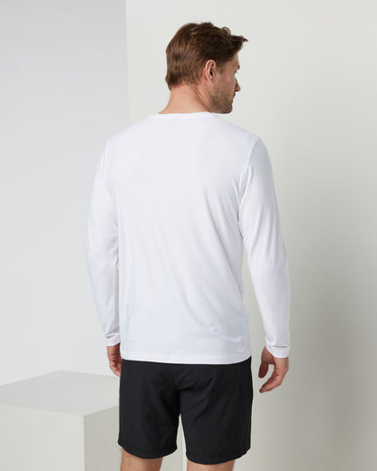Long Sleeve Strato Tech Tee Men's White Shirt - Vuori