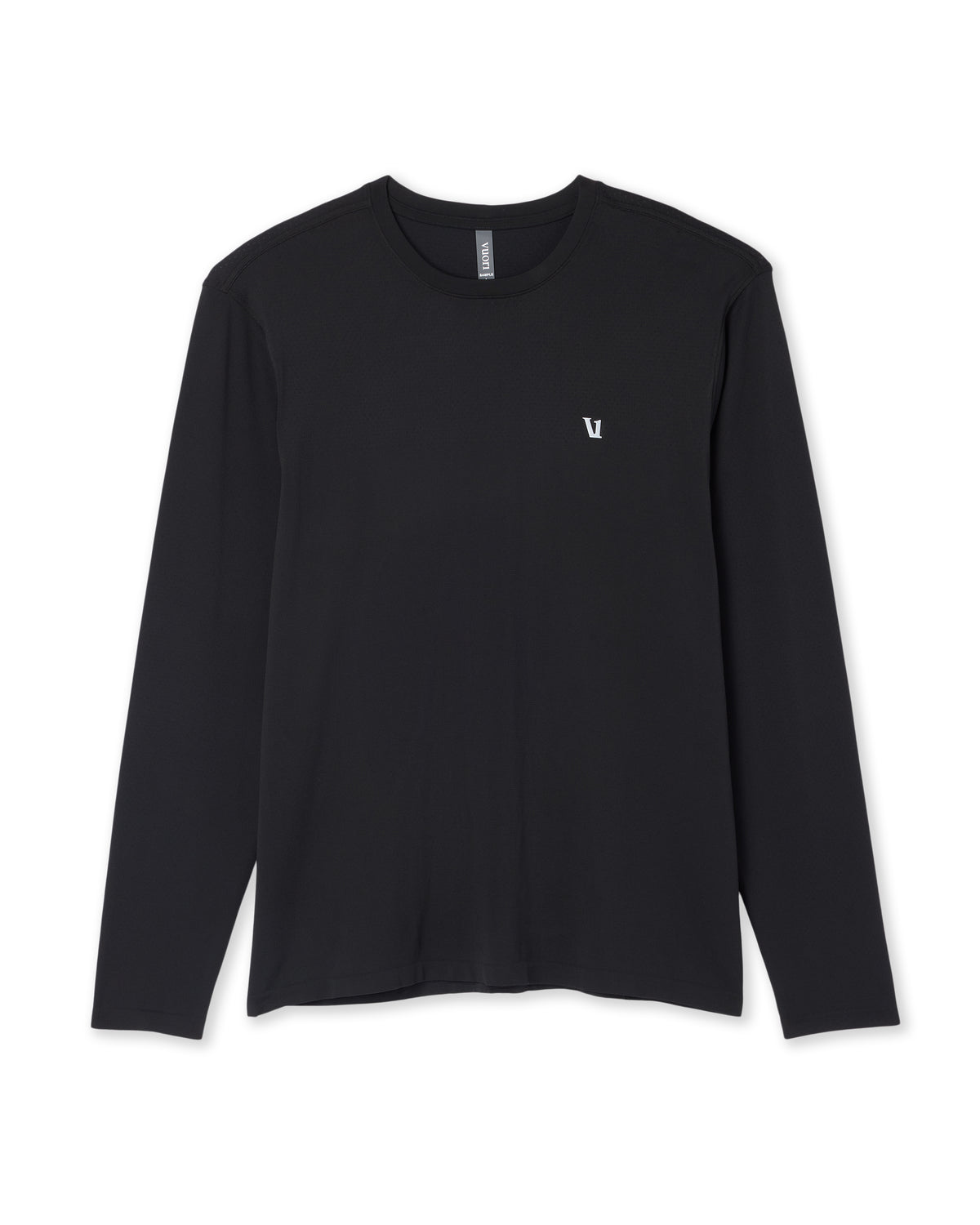 Men's Long Sleeve Clearview Seamless Tee Black - Vuori