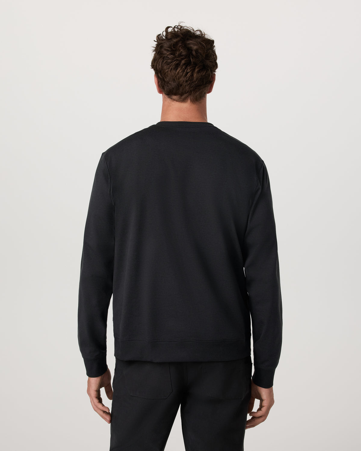 Long Sleeve Coronado Henley - Relaxed Black Heather - Vuori