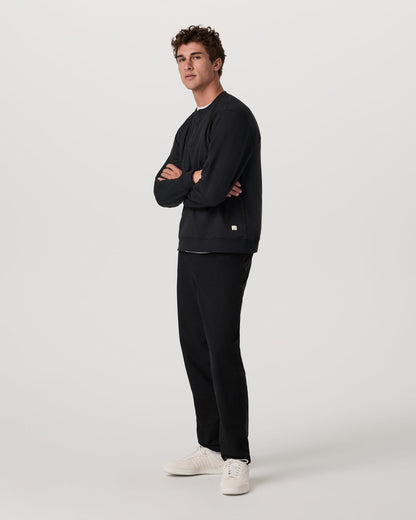 Long Sleeve Coronado Henley - Relaxed Black Heather - Vuori