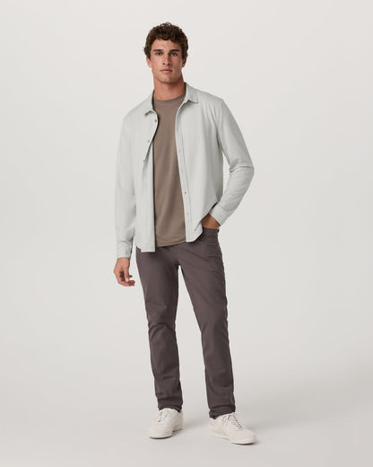 Men's Long Sleeve Ponto Button Down Salt Heather - Vuori