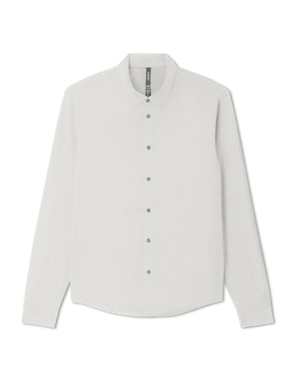 Men's Long Sleeve Ponto Button Down Salt Heather - Vuori