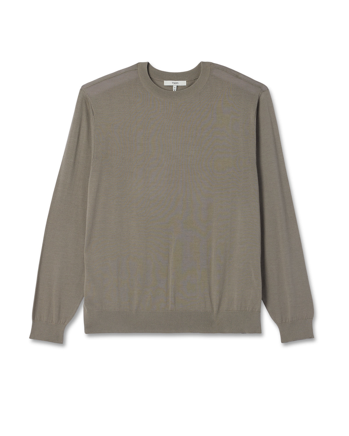 Merino Fine Gauge Wool Sweater Men's Taupe Sweater - Vuori