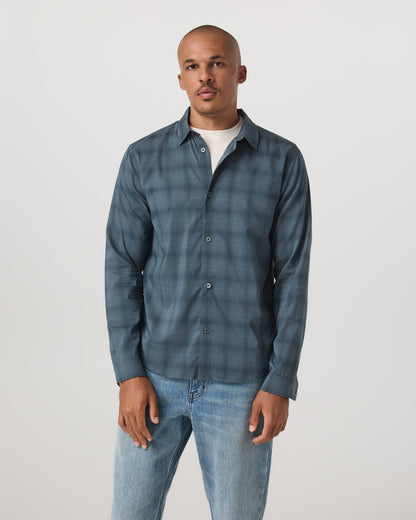 Long Sleeve Plaid Button Down Shirt Men's Abyss Shirt - Vuori