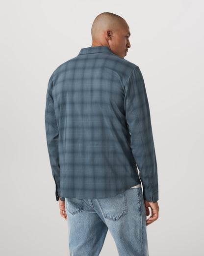 Long Sleeve Plaid Button Down Shirt Men's Abyss Shirt - Vuori