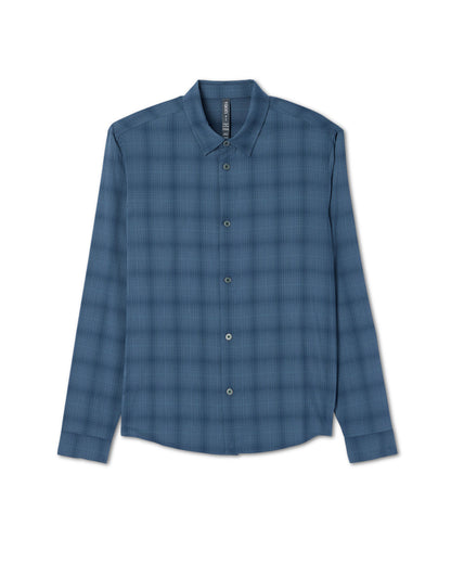 Long Sleeve Plaid Button Down Shirt Men's Abyss Shirt - Vuori