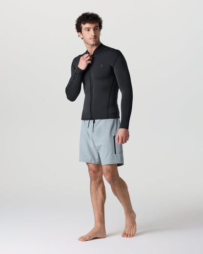 Long Sleeve Yulex Wetsuit Top Washed Black - Vuori
