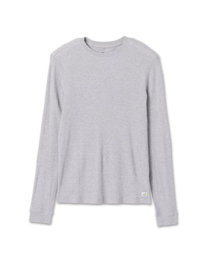 Waffle Crew Men's Light Grey Thermal Shirt - Vuori