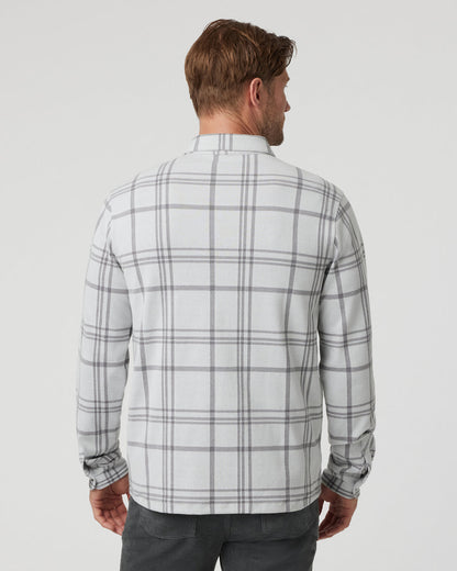 Seaview Plaid Buttondown Shirt Frost Grey - Vuori