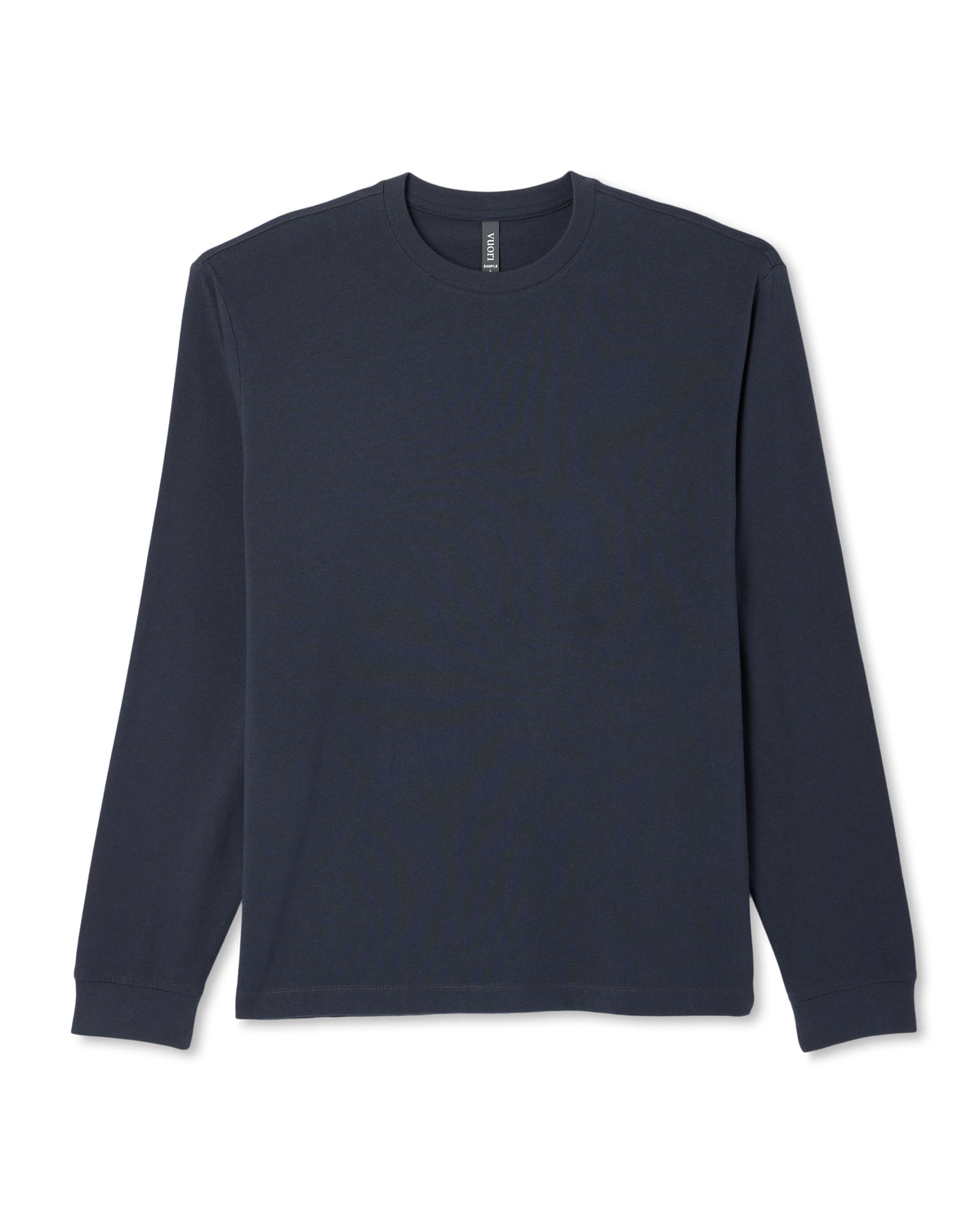 Long Sleeve Heavyweight Cotton Tee Men's Navy Shirt - Vuori