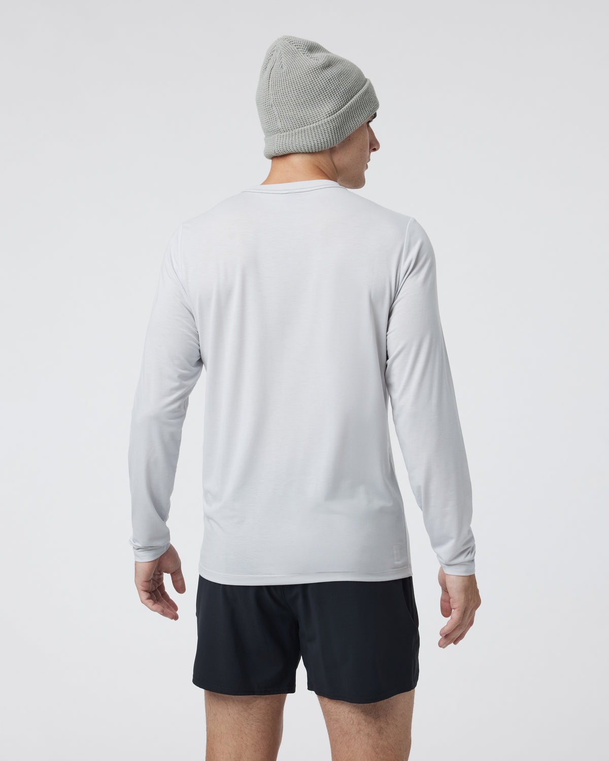 Long Sleeve Current Tech Tee Frost Grey - Vuori