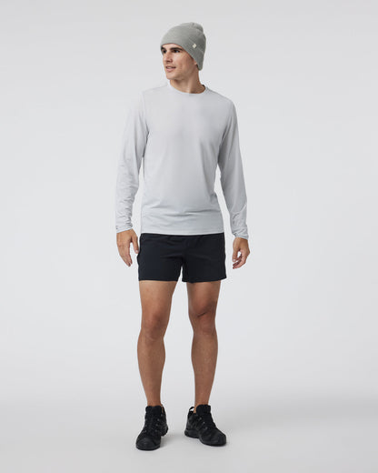 Long Sleeve Current Tech Tee Frost Grey - Vuori
