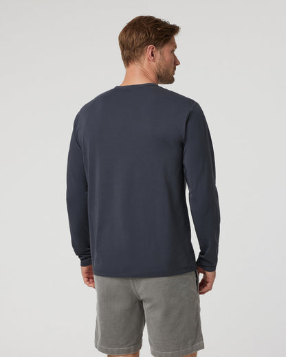 Long Sleeve Men's Feather Tee Navy - Vuori